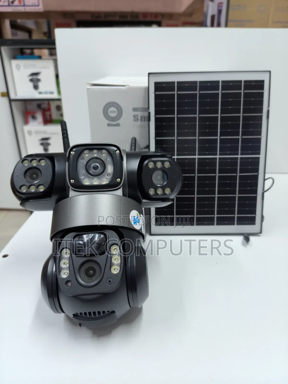 4G Triple Lens Solar CCTV Camera With Wide Outdoor Coverage