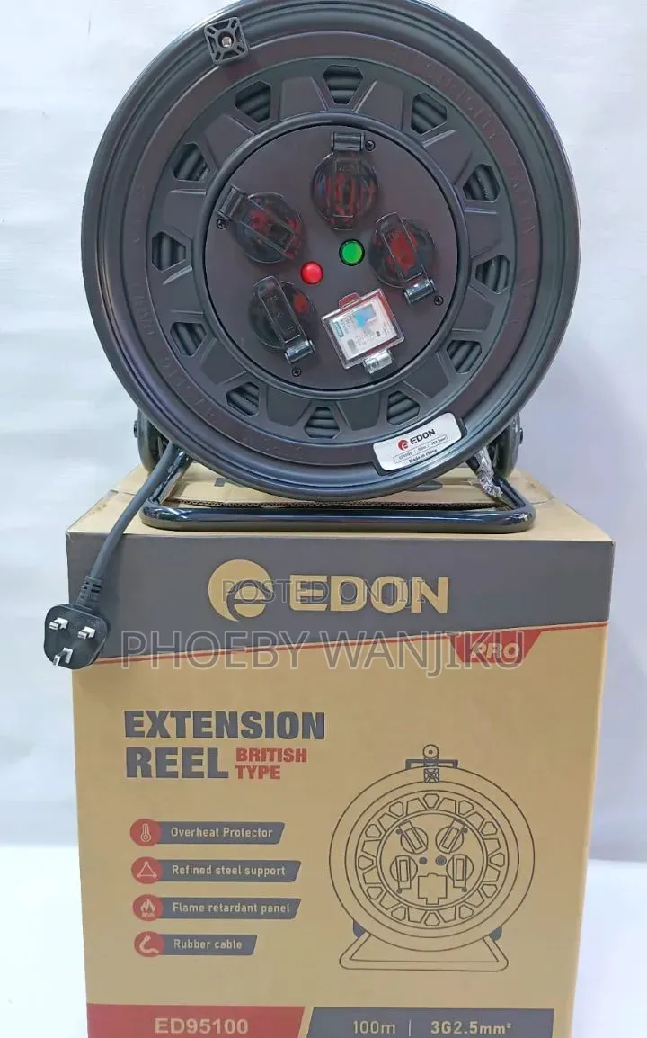 Edon Pro Extension Cable Reel 2.5 by 100mm