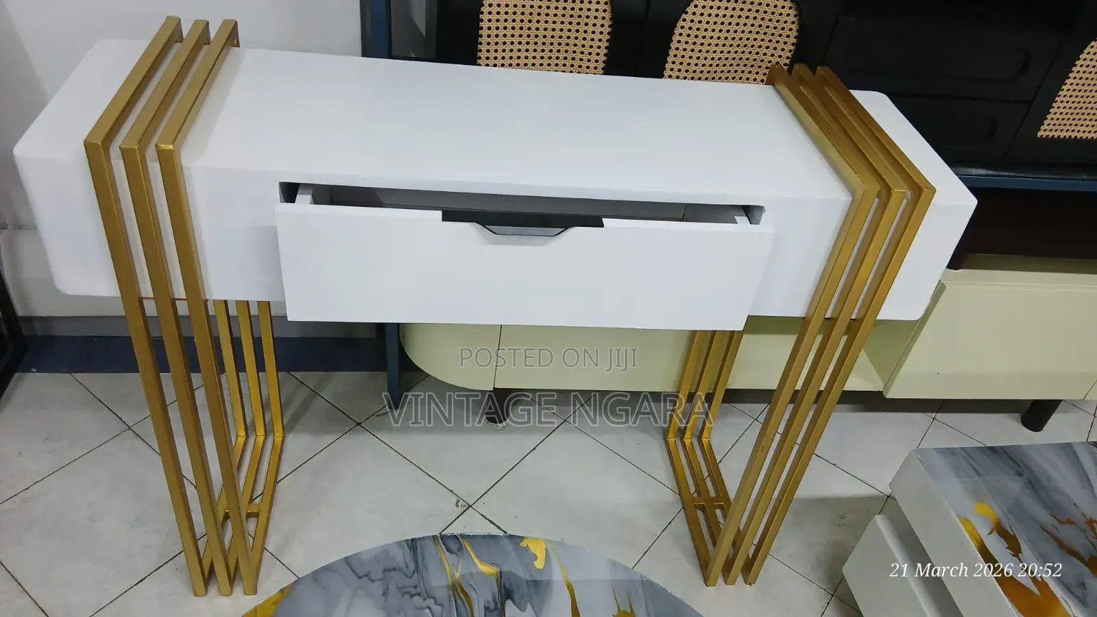 Premium Marble Top Corridor Console Table