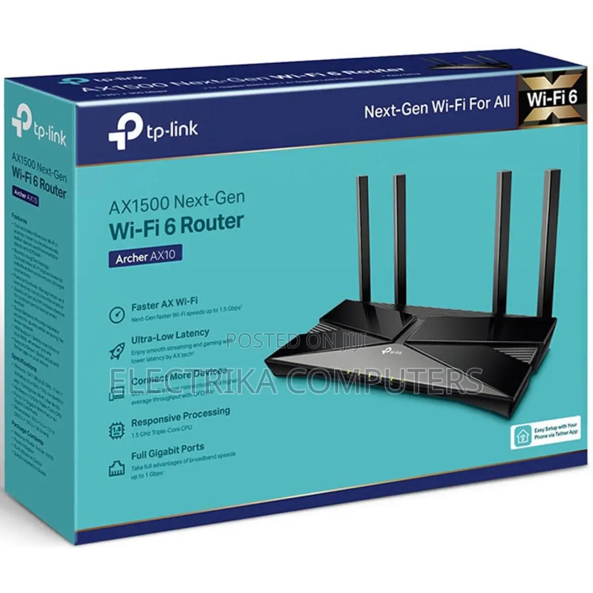 TP-Link Archer AX10 AX1500 Wi-Fi 6 Dual-Band Router