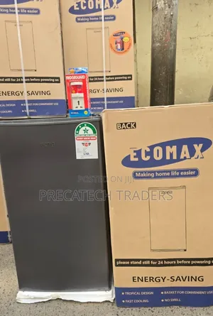 Ecomax 90L Compact Fridge – Dark Silver With Free Guard