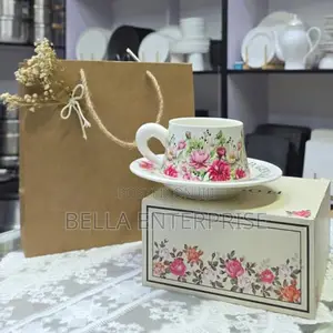 !Hand-Painted, Floral, Embossed, Aesthetictea Cups and Sets