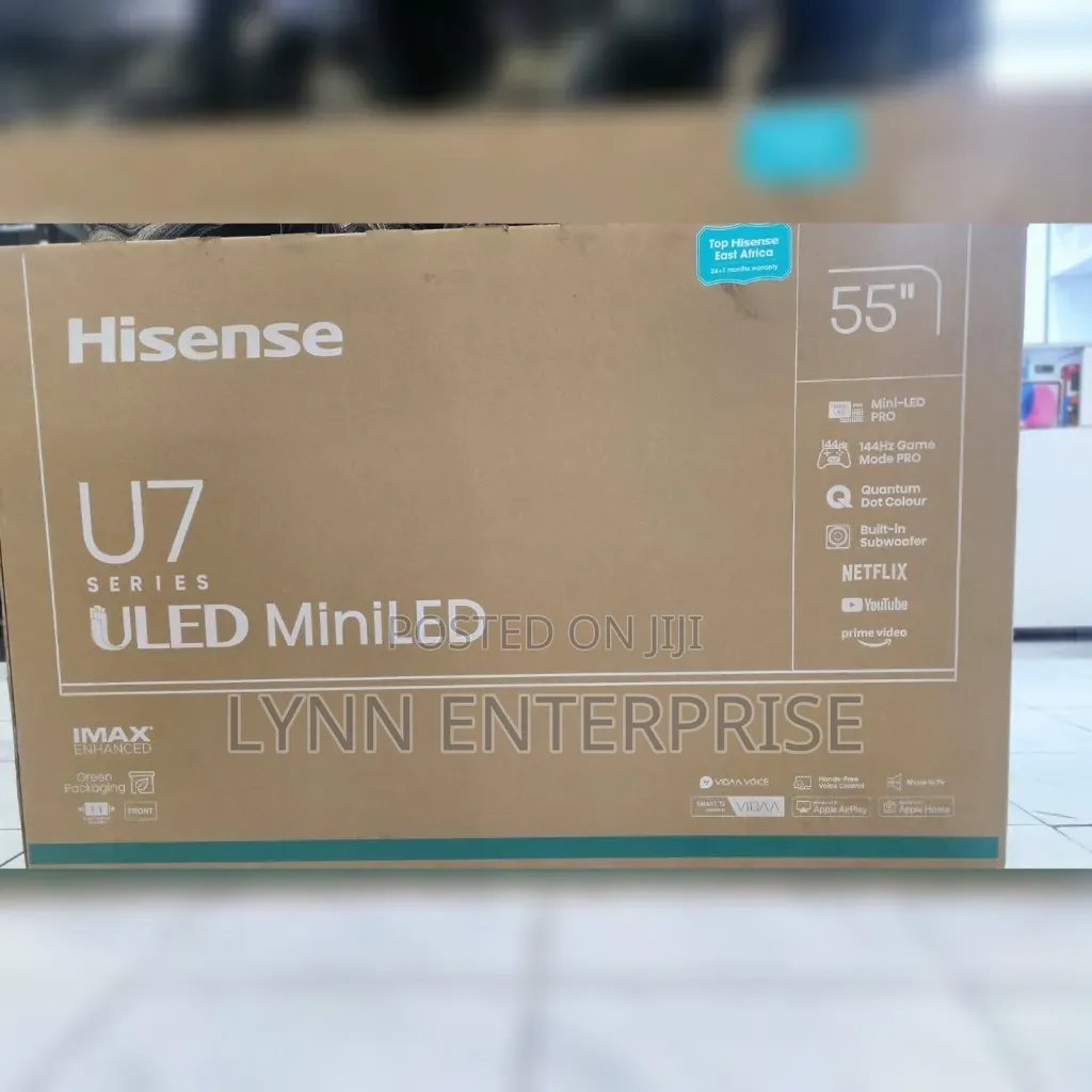 HISENSE 55" U7 ULED MiNiLED Miniled Pro 144Hz Game Mode PRO .