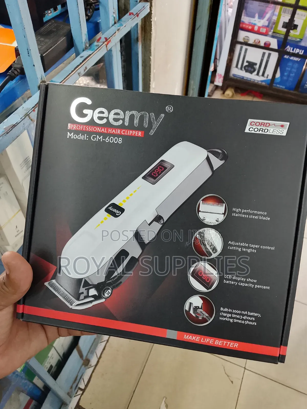 Geemy Rechargeable Hair Clipper