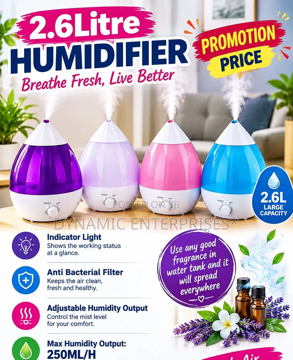 2.6Litre Humidifier*