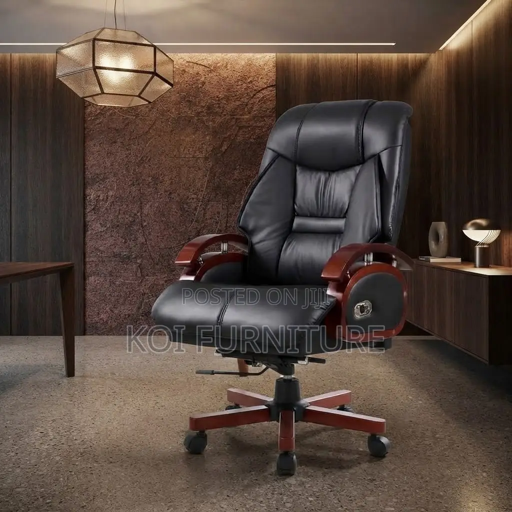 Office Chairs; Modern CEOS Executive Leather Reclining Heavy Seat