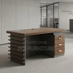 Office Desk; 1.4 Meters Home Office Brown Executive Desk
