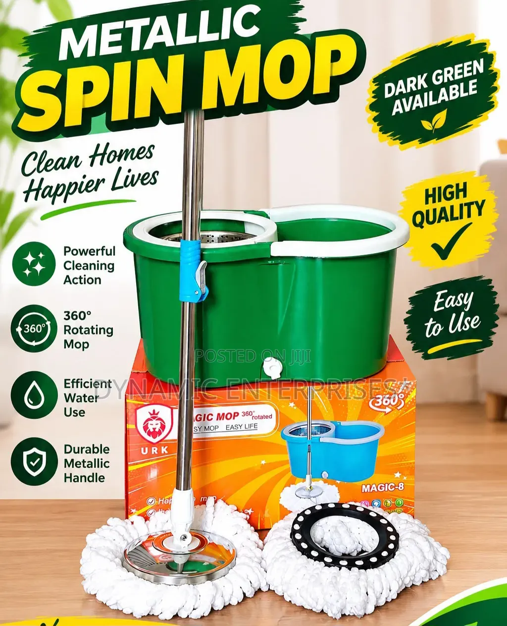 *Metallic Spin Mop*