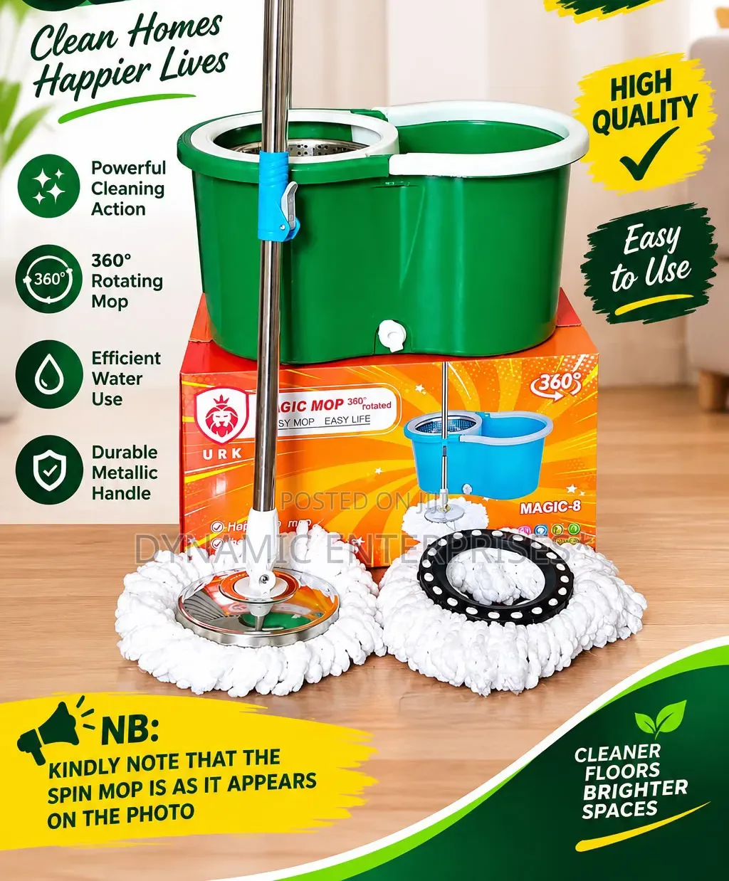 *Metallic Spin Mop*
