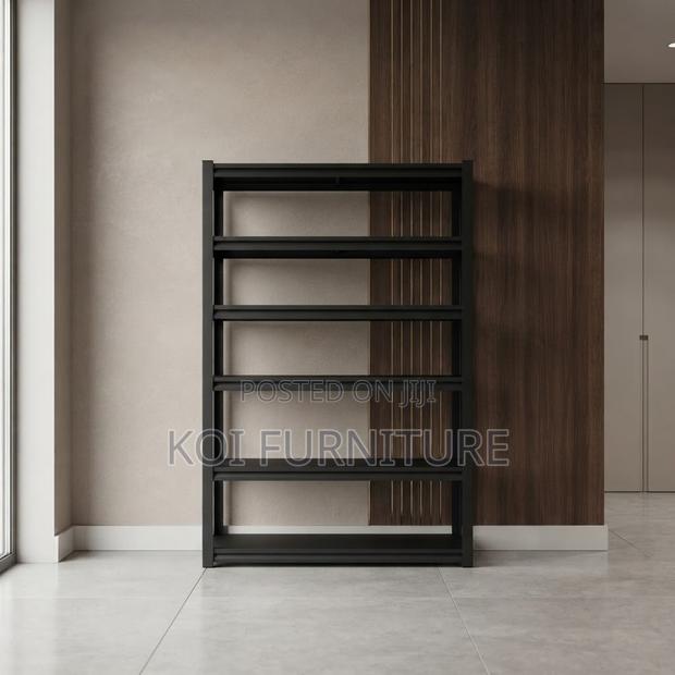 Metallic Home Office Storage Rack With 5 Shelves - thumbnail 5