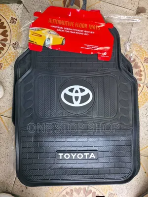 Black WTH White Toyota Letteringlogo Mats Featuring TRD Accent Badge