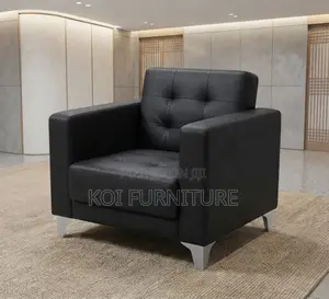 Office Sofa; Executive Leather Single Seater Classic Sofas