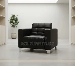 Office Sofa; Executive Leather Single Seater Classic Sofas