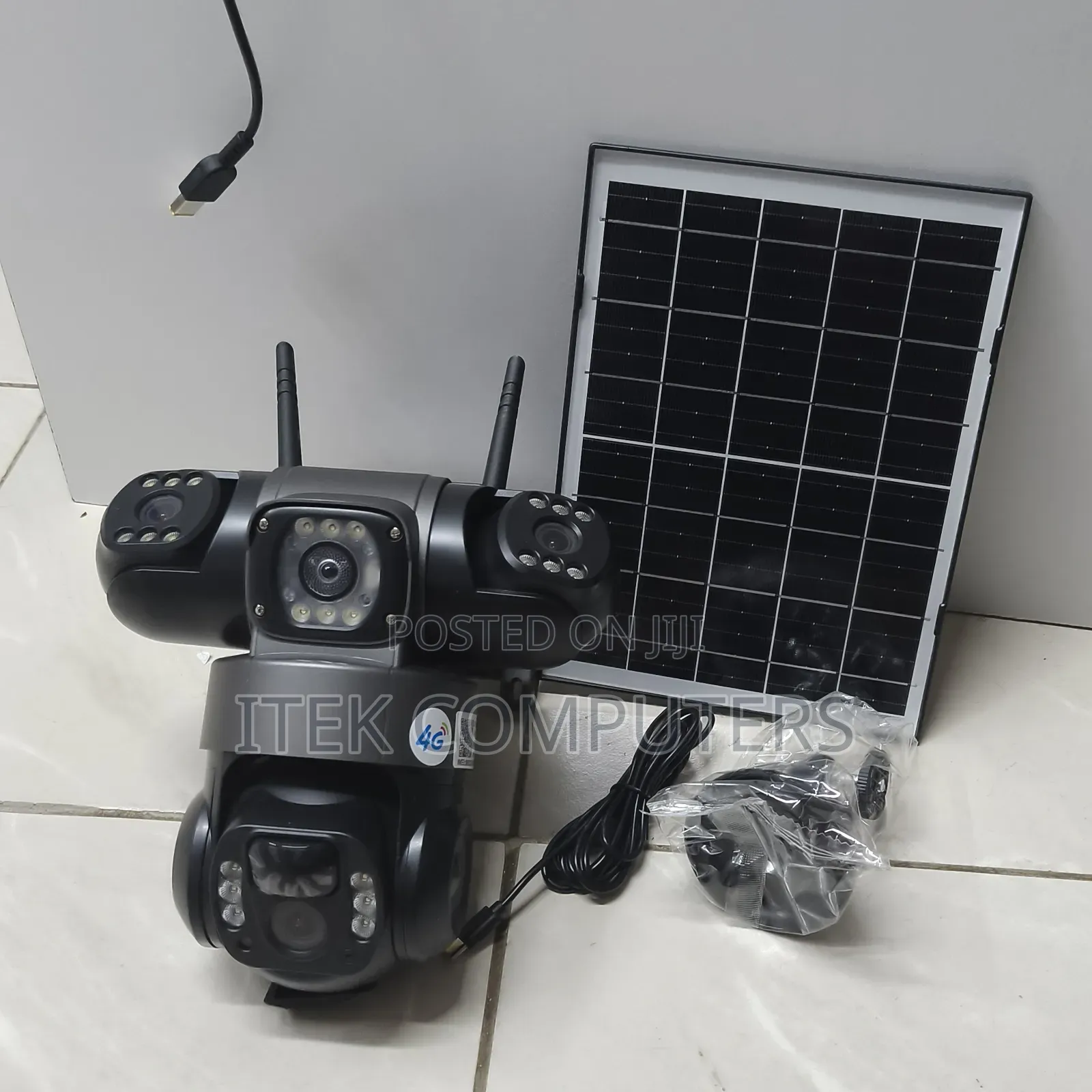 Triple Lens 4G Solar Outdoor CCTV Camera With Smart Remote Access