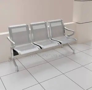 3 Way Unpadded Airport Waiting Bench