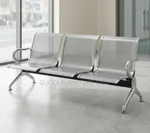 3 Way Unpadded Airport Waiting Bench