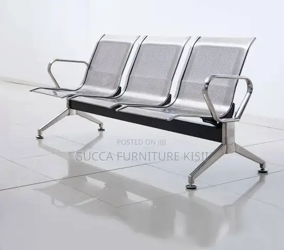 3 Way Unpadded Airport Waiting Bench