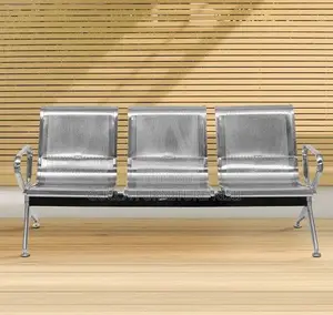 3 Way Unpadded Airport Waiting Bench