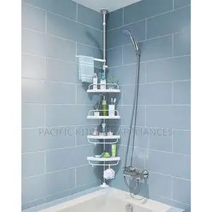 4tier Multi-Functional Telescopic Corner Shelf Caddy Shower