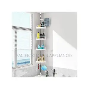 4tier Multi-Functional Telescopic Corner Shelf Caddy Shower