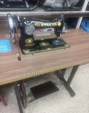 Swan Sewing Machine/Complete Head and Table Swan Sewing Machine