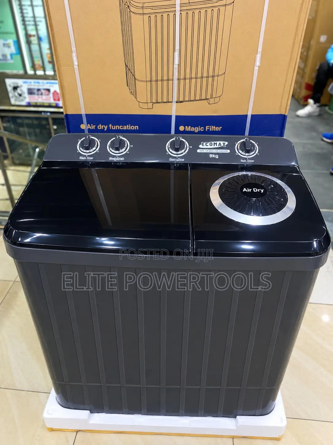 Ecomax 13kg Twin Tub Semi Automatic Washing Machine