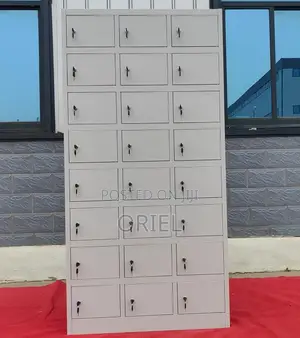 24-Door Steel Locker Office Storage Cabinet – Secure Staff Storage