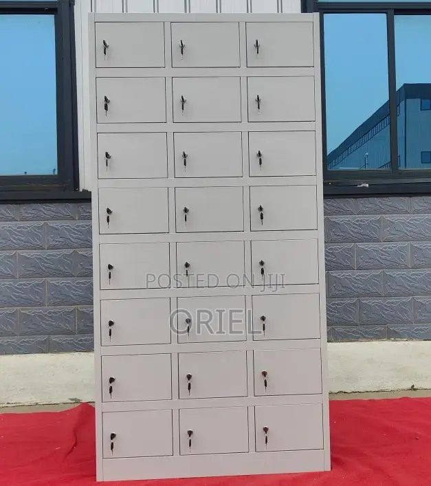 24-Door Steel Locker Office Storage Cabinet – Secure Staff Storage