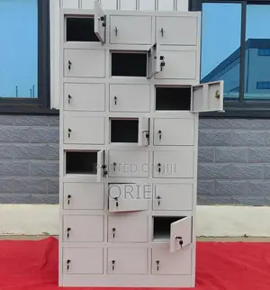 24-Door Steel Locker Office Storage Cabinet – Secure Staff Storage