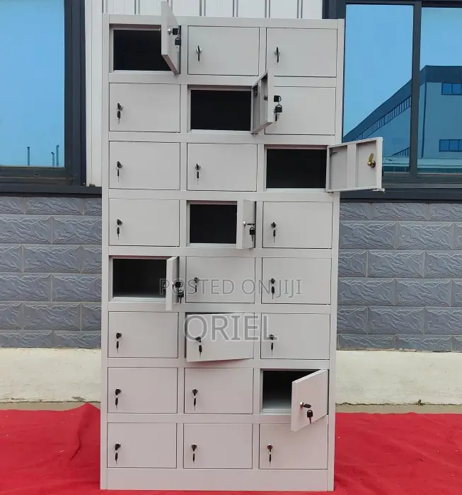 24-Door Steel Locker Office Storage Cabinet – Secure Staff Storage
