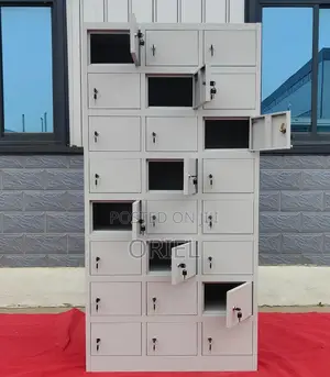 24-Door Steel Locker Office Storage Cabinet – Secure Staff Storage