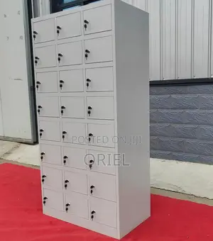 24-Door Steel Locker Office Storage Cabinet – Secure Staff Storage