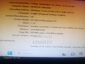 Desktop Computer HP 290 G4 16GB Intel Core i7 HDD 1T
