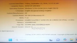 Desktop Computer HP 290 G4 16GB Intel Core i7 HDD 1T