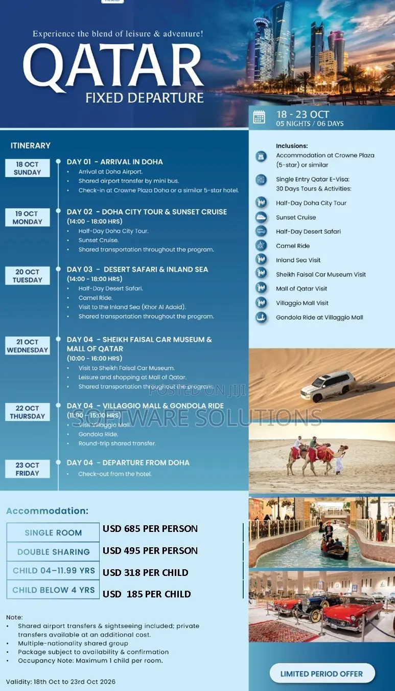 Qatar (Doha) - Leisure Adventure Tour