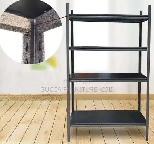 Multipurpose Metallic 5 Unit Vertical Shelving