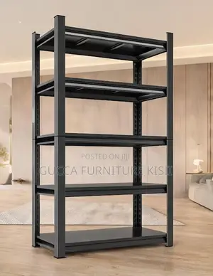 Multipurpose Metallic 5 Unit Vertical Shelving