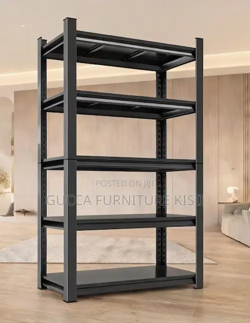 Multipurpose Metallic 5 Unit Vertical Shelving