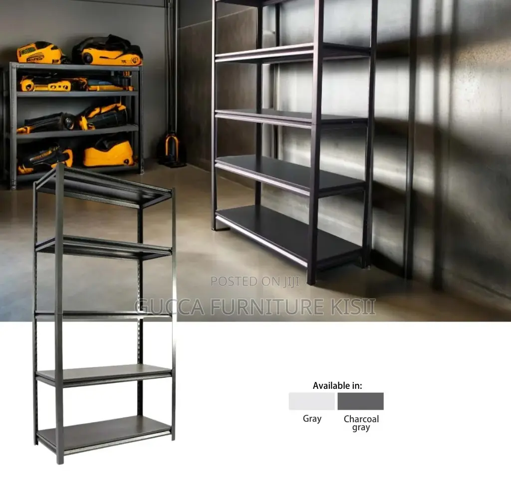 Multipurpose Metallic 5 Unit Vertical Shelving