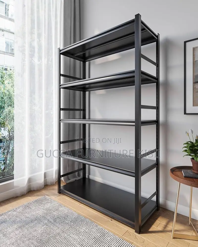 Multipurpose Metallic 5 Unit Vertical Shelving