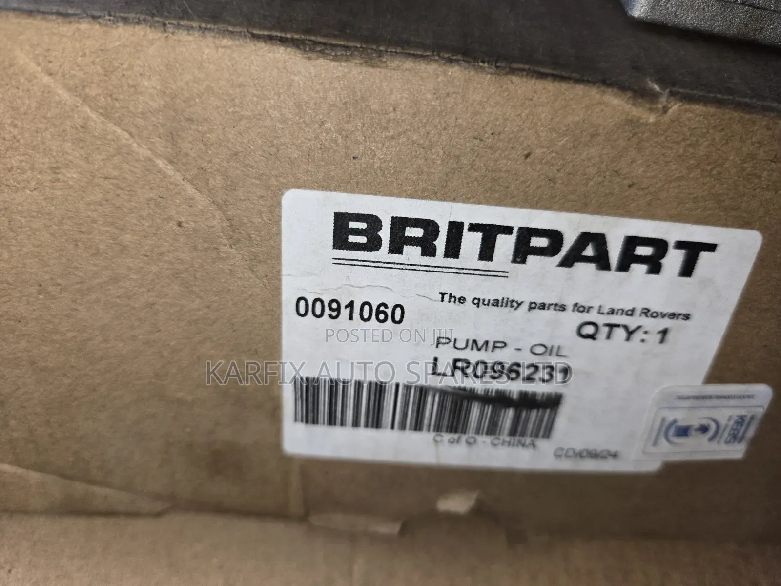 Oil Pump Range Rover 2.7