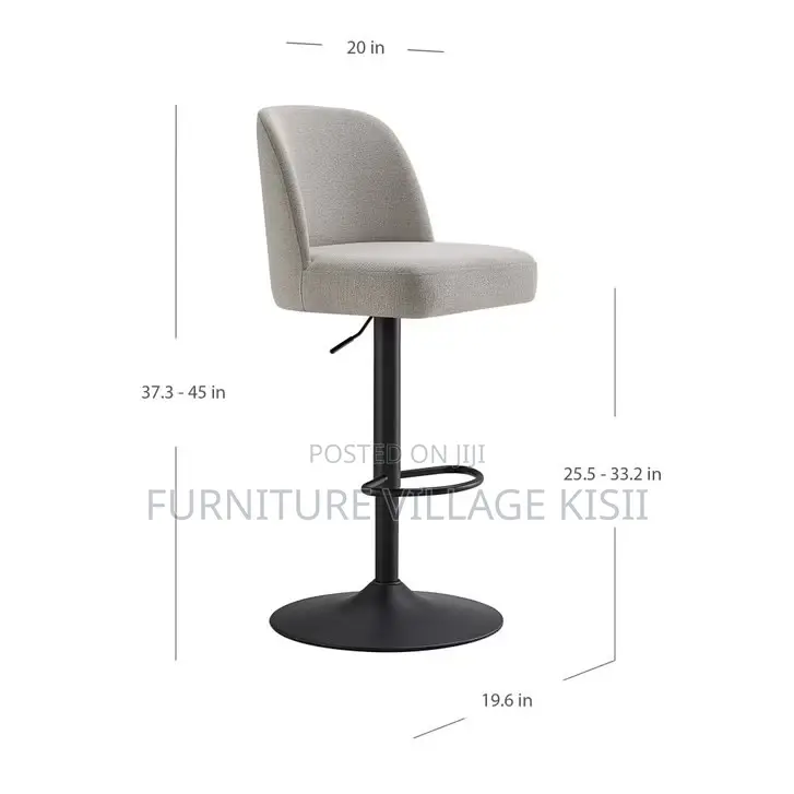 Adjustable Swivel Bar Stool