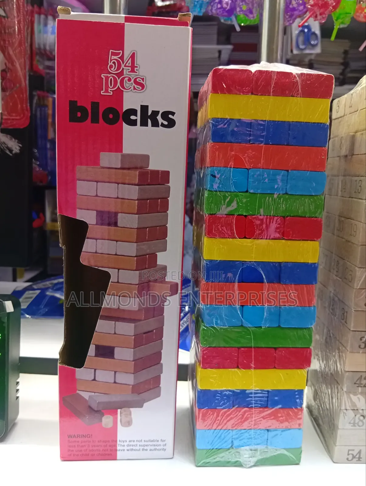 54pcs of Blocks/Jenga Building Blocks Game