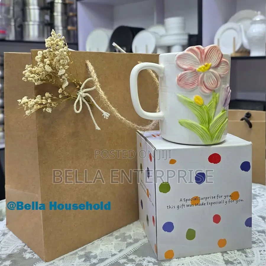 !Hand-Painted, Floral, Embossed, Aesthetictea Cups and Sets