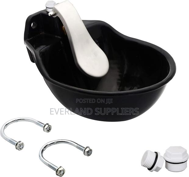 Solid Cow Water Bowl - Cast Iron - main view