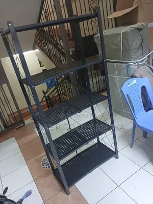 5-Tier Foldable Metallic Storage Rack
