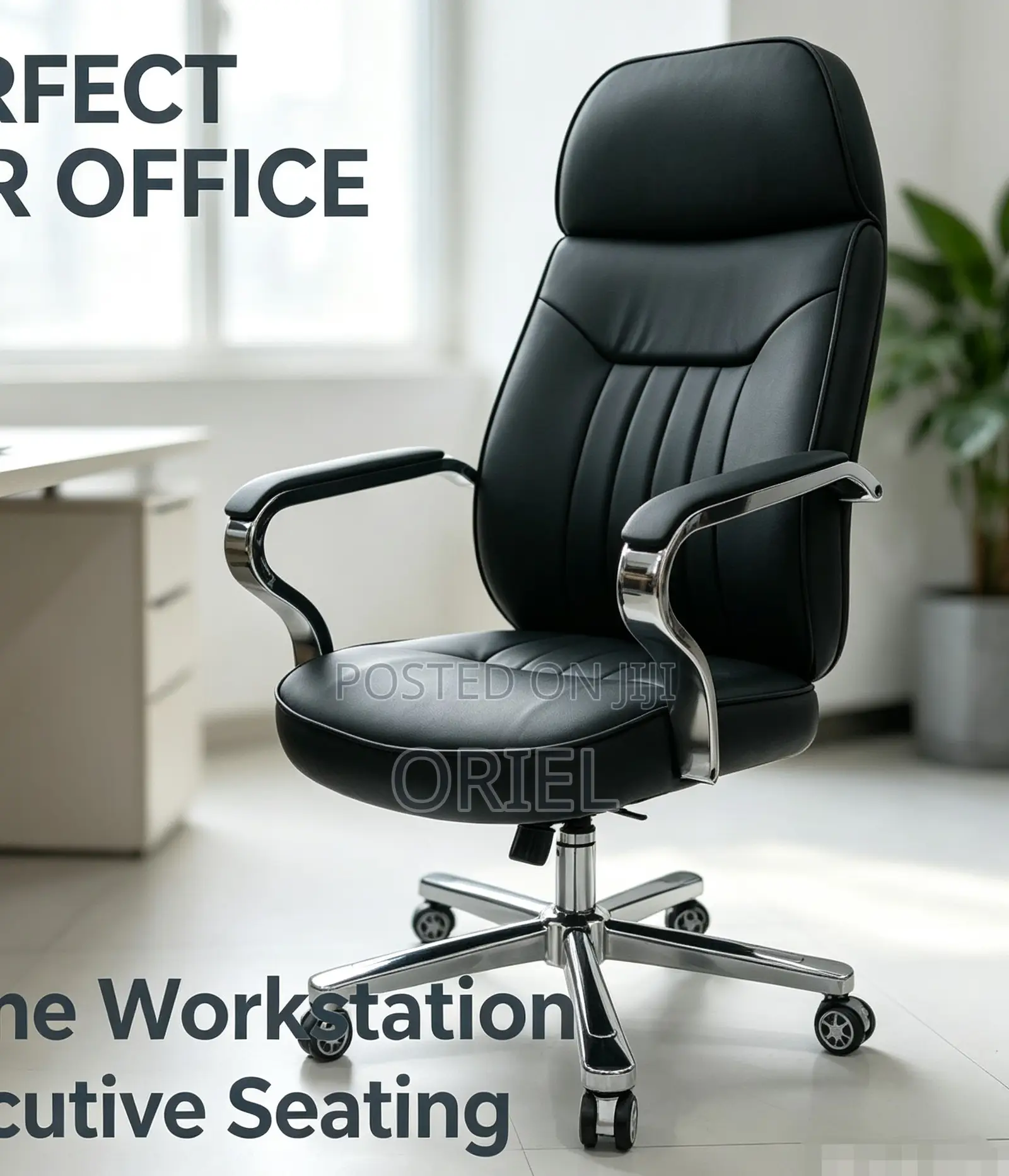 Modern Executive Leather Office Chair – Premium Ergonomic Desk Seat