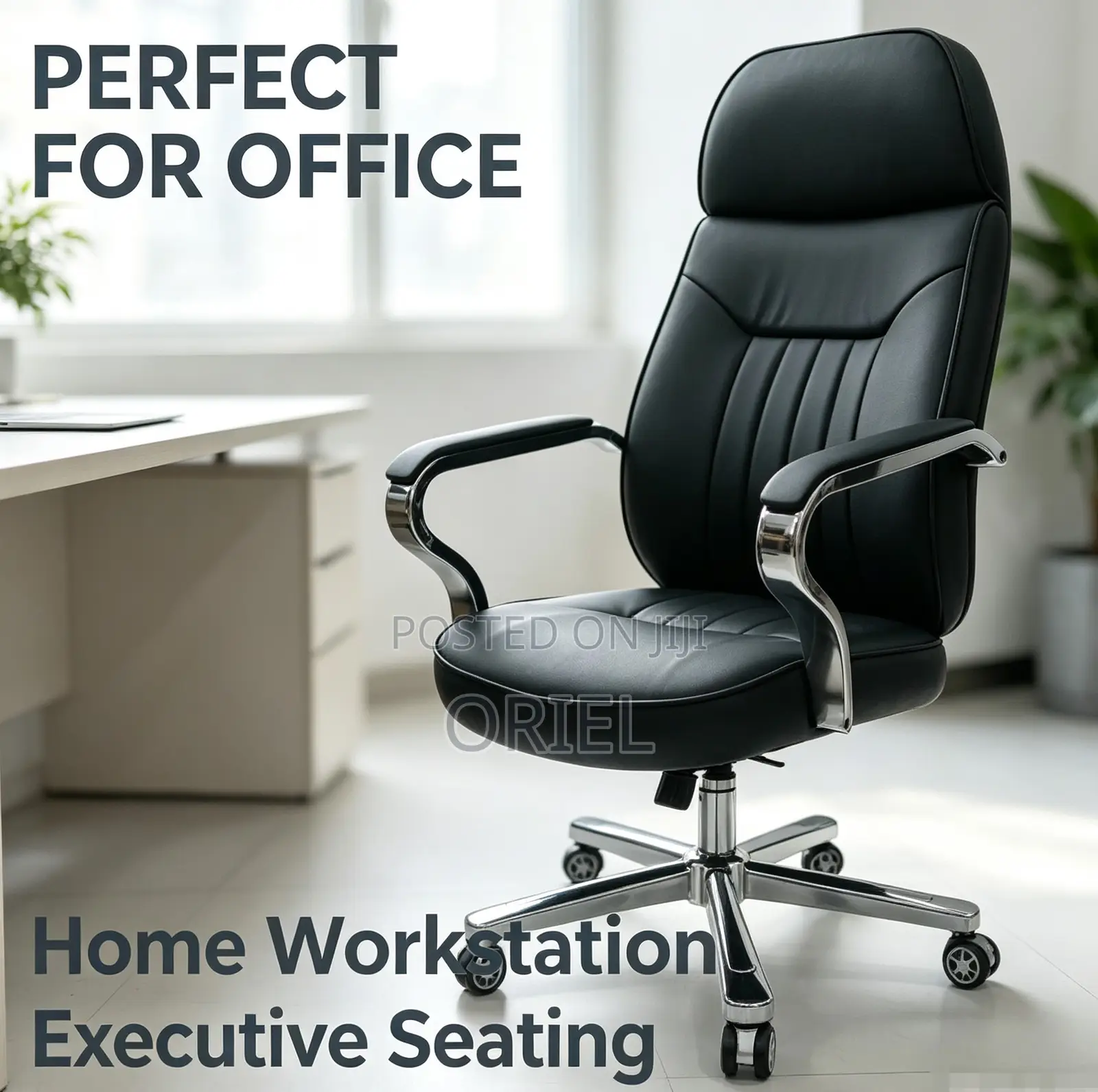 Modern Executive Leather Office Chair – Premium Ergonomic Desk Seat