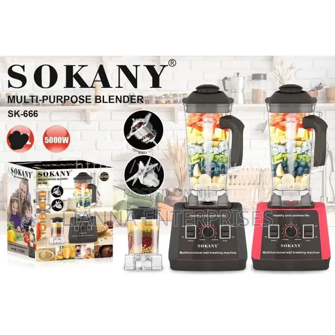 Sokany 2 in 1 Commercial Blender