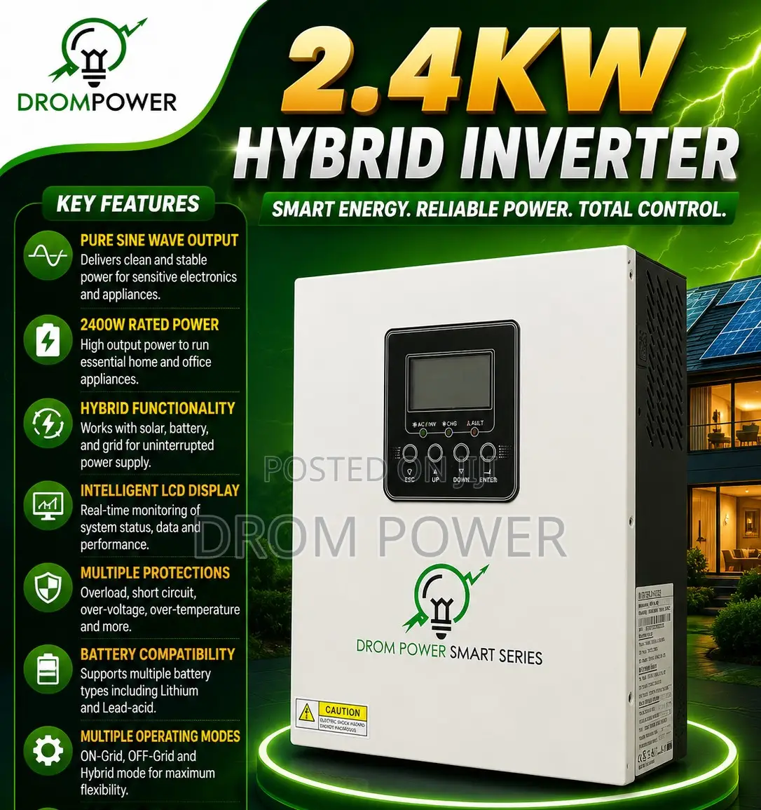 2.4kw Hybrid Smart Inverter